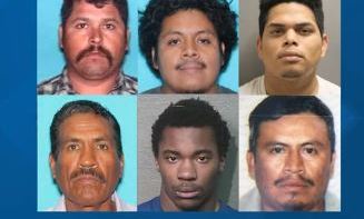 Los 6 hombres tienen en su contra ordenes de arresto.