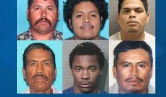 Los 6 hombres tienen en su contra ordenes de arresto.