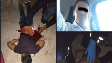 Sicarios del narco matan a policía por la espalda y frente a su esposa