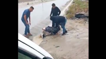 La escena fue grabada en una carretera de Tijuana.