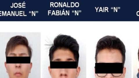 Ficha de los sospechosos del crimen.