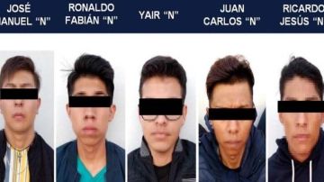 Ficha de los sospechosos del crimen.