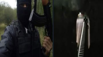 VIDEO: CJNG y Los Metros se graban en camioneta monstruo en la frontera
