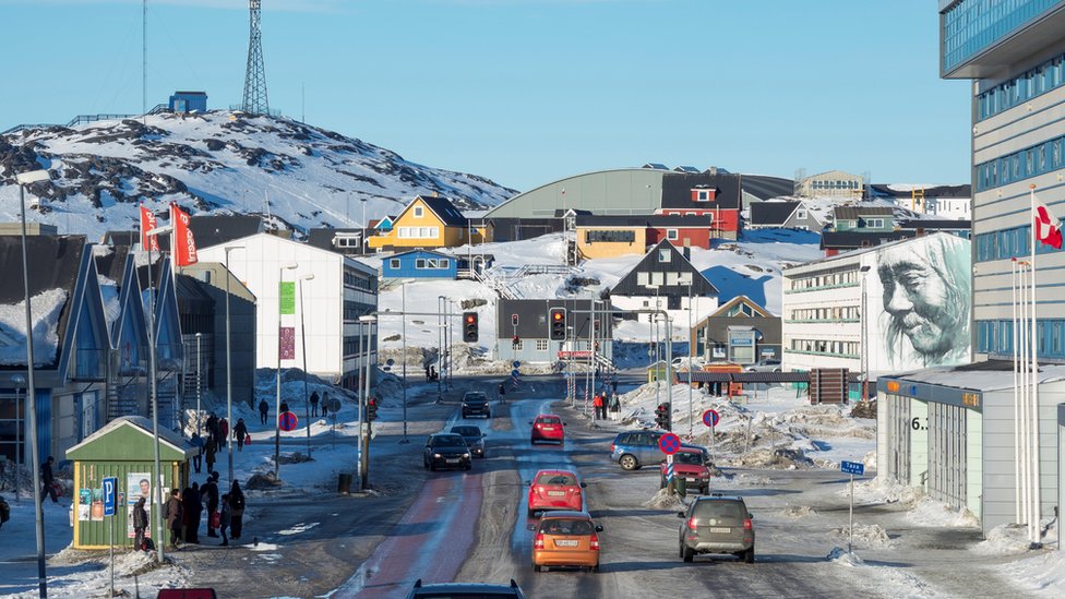 Un tercio de los habitantes de Groenlandia vive en la capital, Nuuk.