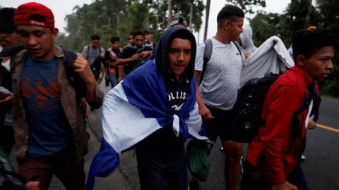 Carvana migrante salió de Honduras.