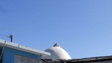 Vista general de la parroquia Inmaculada Concepción, destruida casi en su totalidad tras el sismo registrado este martes, en Guayanilla (Puerto Rico)