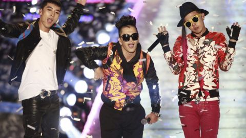 Seung-Ri, Tae-Yang y G.Dragon.