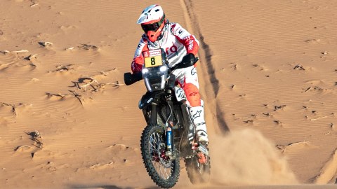 Paulo Gonçalves en el Rally Dakar.