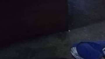 Niño sin hogar duerme con su perro en la calle.