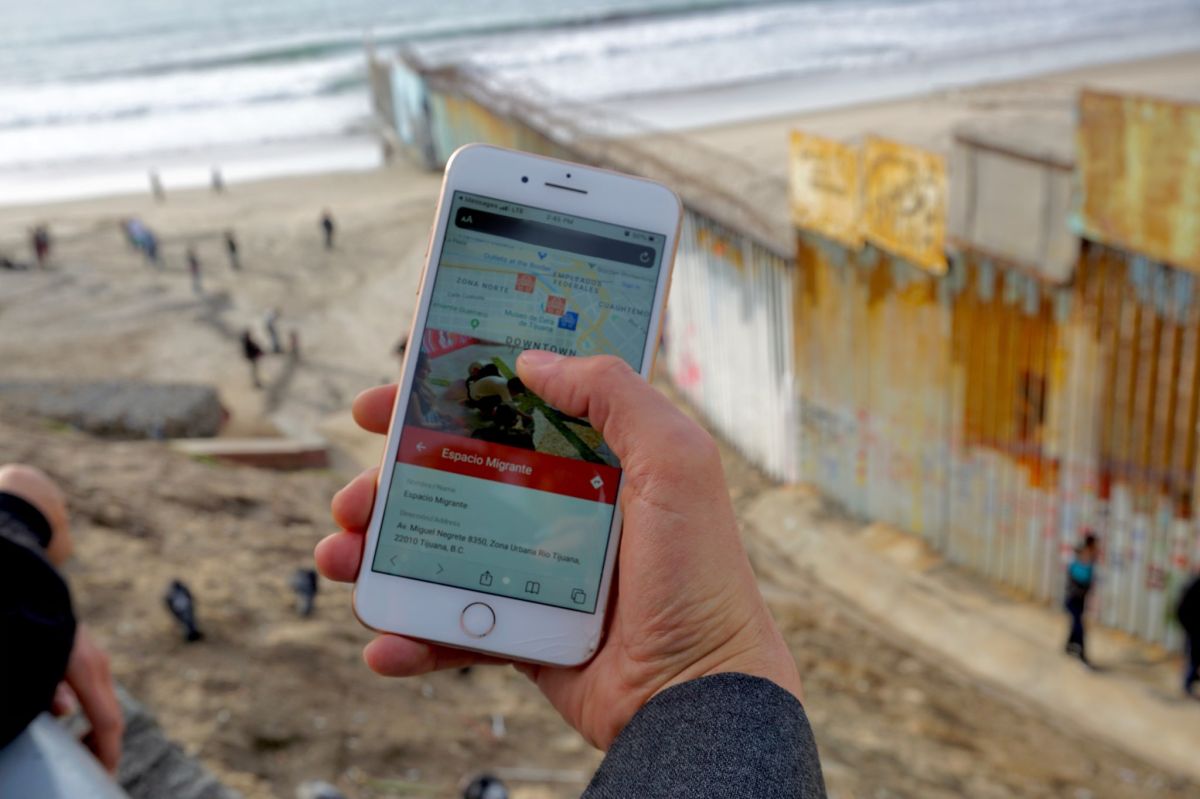App para migrantes en Tijuana.