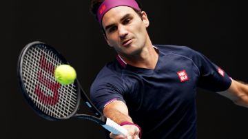 Roger Federer en el Abierto de Australia.