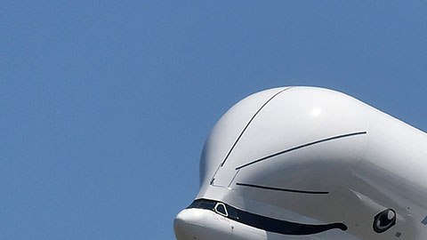 Este avión se parece mucho a la ballena Beluga, de ahí su nombre.