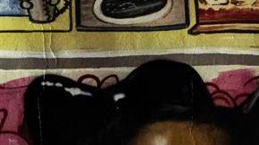 Gianna y Kobe en un mural ubicado en Mid City, Los Ángeles.