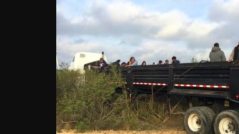 Indocumentados en camión