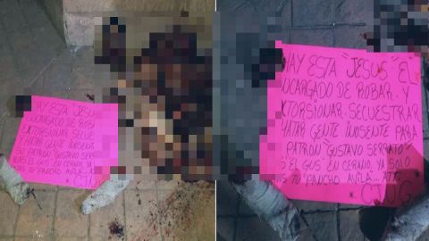 CJNG lo quema y descuartiza, lo acusan haber sido secuestrador y matar inocentes.
