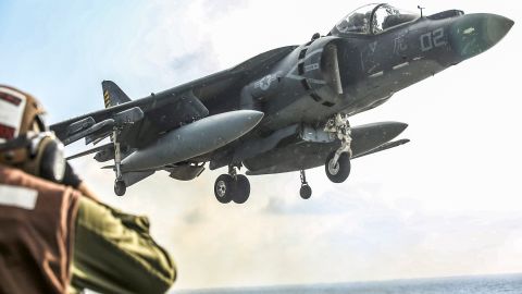 Un caza de combate de Estados  Unidos en misión en Irak.