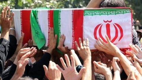 Féretro de Qasem Soleimani.