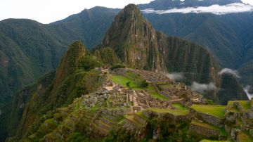 Complejo de Machu Picchu, la fortaleza inca enclavada en el sureste de los Andes del Perú.
