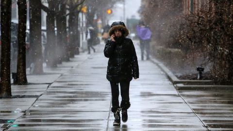 En Nueva York podría haber solamente lluvias o aguanieve.