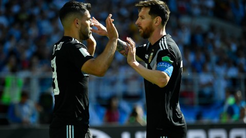 Sergio 'Kun' Aguero y Lionel Messi