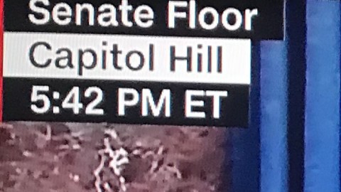 La captura de pantalla de CNN muestra el resultado final del voto.