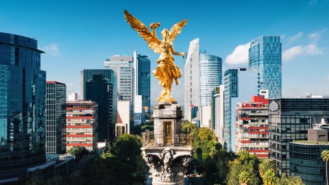 Ángel de la Independencia en la CDMX.