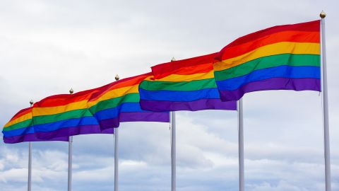 Bandera del Orgullo Gay.