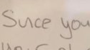 Esta es la nota que recibieron.