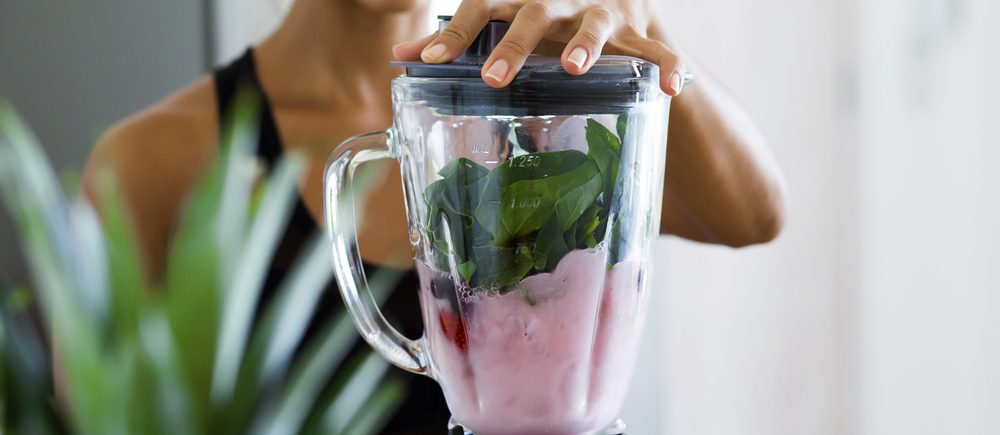 Mezcla para hacer smoothies para perder peso.