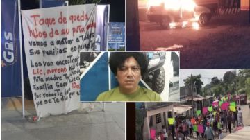 VIDEO: Marchas, quema de autos y narcomantas, presionan así para liberar al narco Pelón de Playas