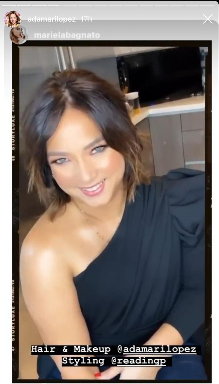 Captura de las historias de Instagram de @adamarilopez