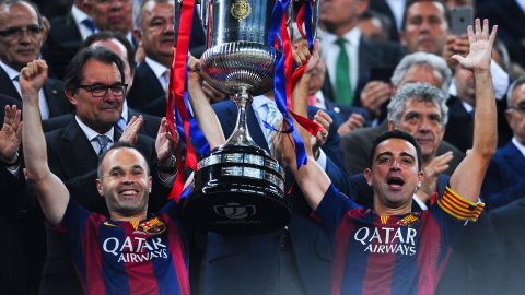Xavi Hernández y Andrés Iniesta en los mejores años del Barcelona.