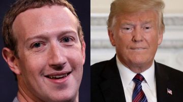 Mark Zuckerberg y Donald Trump