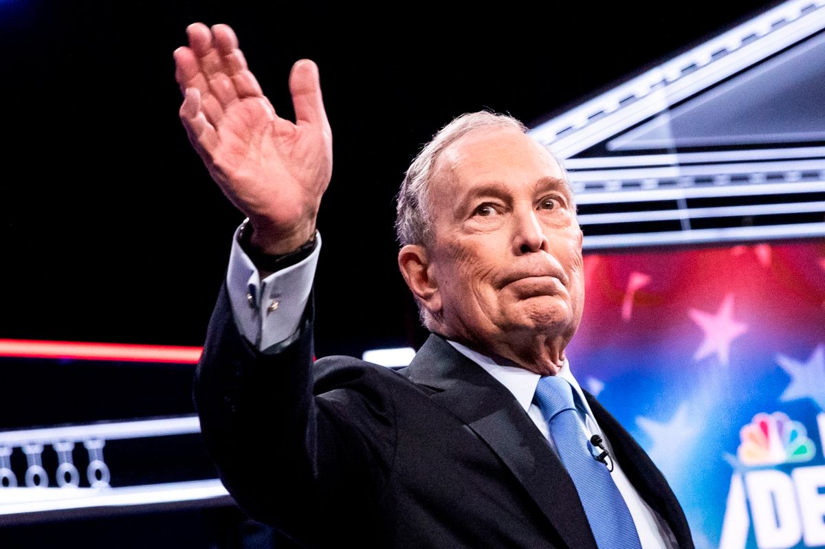Michael Bloomberg durante el debate demócrata en Las Vegas.