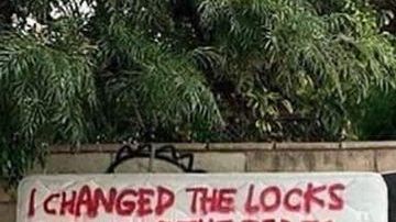 Mensaje de venganza de una esposa traicionada.