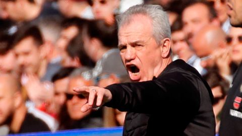 El 'Vasco' Javier Aguirre, uno de los personajes más pintorescos del fútbol español.