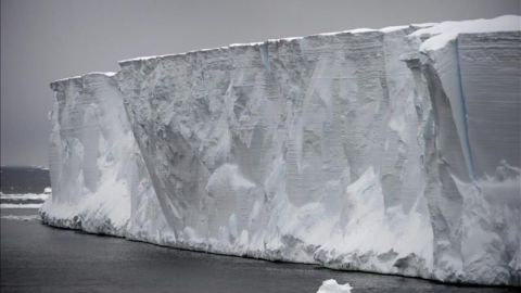 Un glaciar en la Antártida.