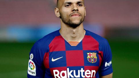 El nuevo delantero danés del Barcelona, Martin Braithwaite, proveniente del Club Deportivo Leganés