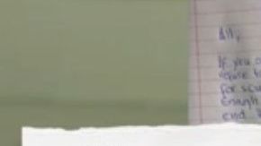 Fragmento de la nota suicida