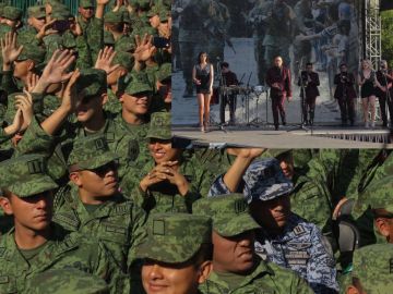 Celebran el Día del Ejército Mexicano.