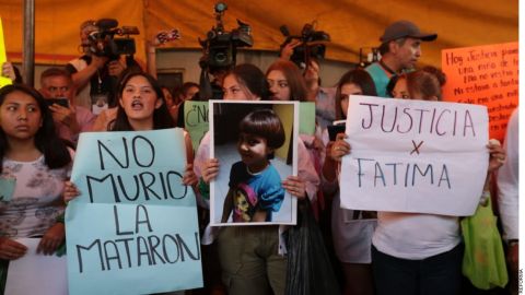 Exigen justicia por el asesianto de la pequeña Fátima.