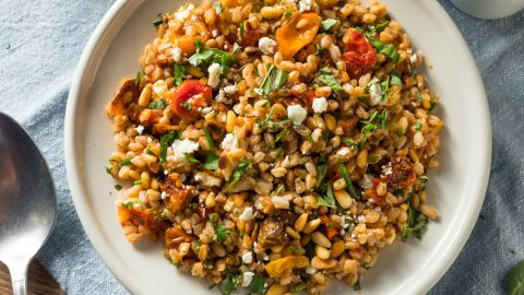 Homemade Healthy Farro Tomato Salad