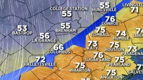 Otro frente frío llega a Texas.