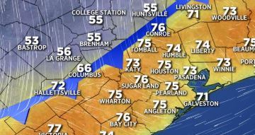 Otro frente frío llega a Texas.