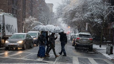 La nieve podría llegar a Nueva York en marzo.