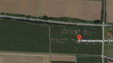 Una tía le dijo que había visto su propuesta en Google Maps.