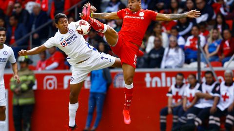 Toluca, Estado de México, 2 de febrero de 2020. , durante el juego de la jornada 4 del torneo Clausura 2020 de la Liga BBVA MX, entre Diablos Rojos del Toluca y la Máquina Celeste de la Cruz Azulo, celebrado en el estadio Nemesio Diez. Foto: Imago7/Ricardo Aldayturriaga