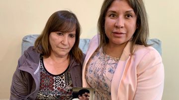 La abogada Patricia Corrales y Tesla Cancino  liden la liberación de Juan Cancino, bajo custodia en la prisión para inmigrantes de Adelanto (Araceli Martínez/La Opinión).