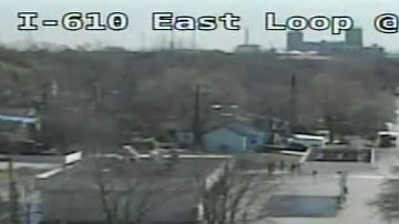 La inundación en el este de Houston.