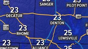 Mucho frío en Texas.